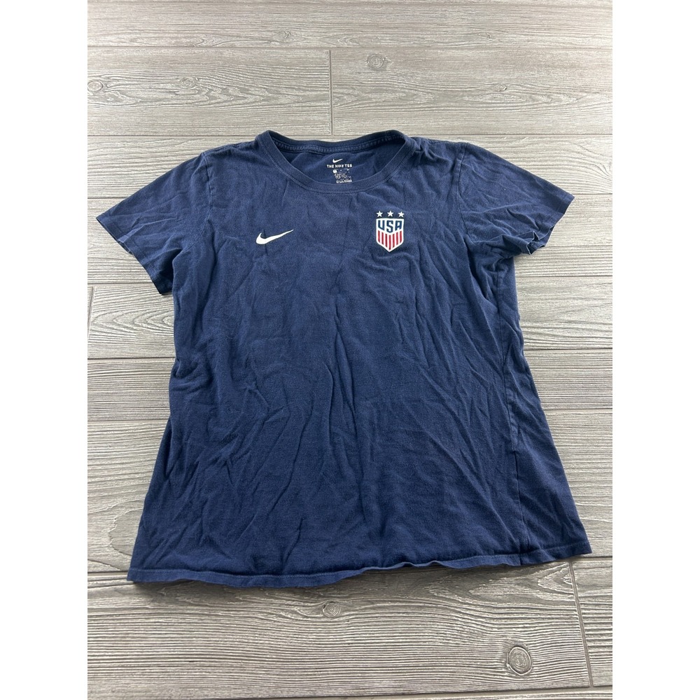 Nike Alex Morgan USA Women's T Shirt #13 Navy Blue Soccer Tee Size Small
